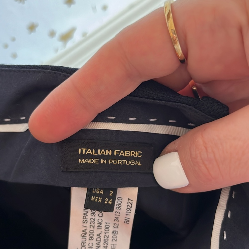 Massimo Dutti Navy Blue Women’s Trousers